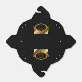 黒エレガントと金ゴールド フェイバーボックス (折り畳みなし)