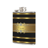 黒エレガントと金ゴールド フラスク (左)