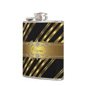 黒エレガントと金ゴールド フラスク (左)