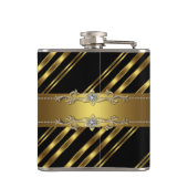 黒エレガントと金ゴールド フラスク (裏面)