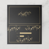 黒エレガントと金ゴールド プレイスカード (外部開封)