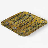 黒エレガントと金ゴールド ペーパープレート (傾斜あり)