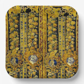 黒エレガントと金ゴールド ペーパープレート (正面)