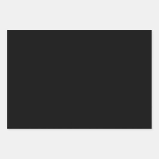 黒エレガントと金ゴールド ラッピングペーパーシート (正面3)