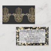 黒エレガントと金ゴールド 名刺 (正面/裏面)