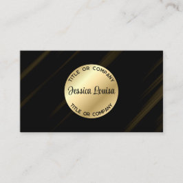 黒エレガントと金ゴールド 名刺