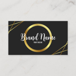 黒エレガントと金ゴールド 名刺