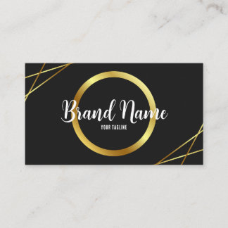 黒エレガントと金ゴールド 名刺