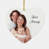 黒エレガントと銀のクリスマス カスタマイズ |  セラミックオーナメント (裏面)