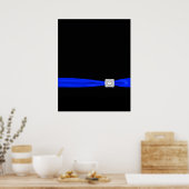 黒エレガントと青のイベント ポスター (キッチン)