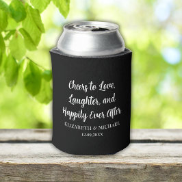 黒エレガントな結婚式応援を愛する 缶クーラー