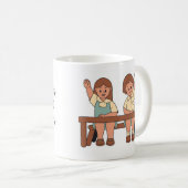 黒エレガントのやる気を起こさせる引用文 コーヒーマグカップ (正面右)