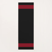 黒エレガントのギリシャのパターン ヨガマット (裏面)