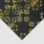 黒エレガントのシックファンシー金ゴールド華美フレーム 薄葉紙 (詳細)