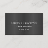 黒エレガントのビジモダンネスカードテンプレート 名刺 (正面)