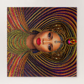 黒エレガントの女王：アートブラック歴史月間 ジグソーパズル (横)