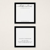 黒エレガントの縁ど葬式イヤリング表示 (正面&裏面)