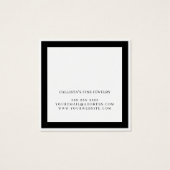 黒エレガントの縁ど葬式イヤリング表示 (裏面)