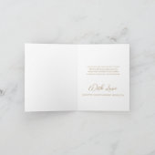 黒エレガントの金ゴールドアールデコ、2枚の結婚写真 サンキューカード (内部)