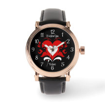 黒エレガントはっきりしたと文字に対する赤い白のハート