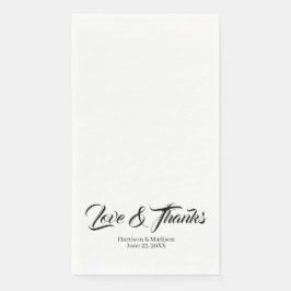 黒エレガントカスタム字スクリプト結婚Love & 感謝してい s