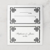 黒エレガントギリシャファンシー鍵護衛カード プレイスカード (外部開封)