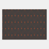 黒エレガントシンプルと赤のクリスマス ラッピングペーパーシート (正面2)