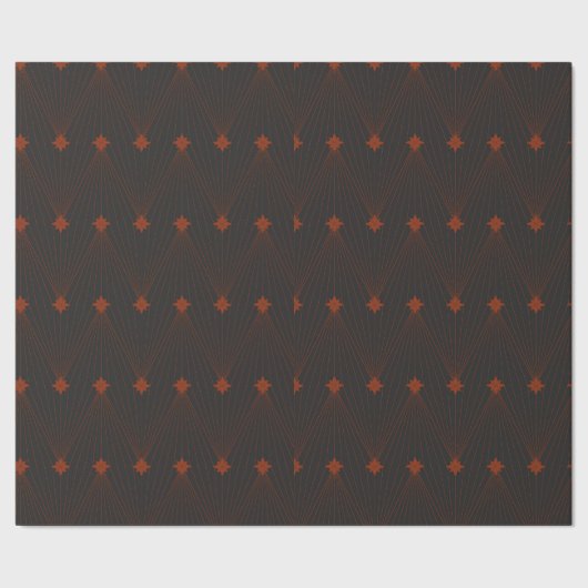 黒エレガントシンプルと赤のクリスマス ラッピングペーパー (シーム)