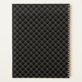 黒エレガントスタイリッシュ金ゴールドモノグラムイニシャル2023 プランナー手帳 (裏面)