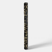 黒エレガントスタイリッシュ金ゴールド曼荼羅 Case-Mate iPhoneケース (裏面 / 左)