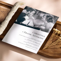 黒エレガントセリフの斜め結婚写真