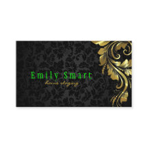 黒エレガントダマスク金ゴールドフローラレース4