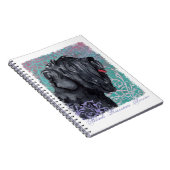 黒エレガントテリアロシアのー ノートブック (右側)