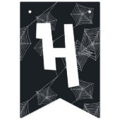 黒エレガントハロウィン バンティングフラッグ (第1の旗)