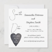 黒エレガントハートのミニマル救写真集 セーブザデート (正面)