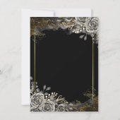 黒エレガントバラゴシック 招待状 (裏面)