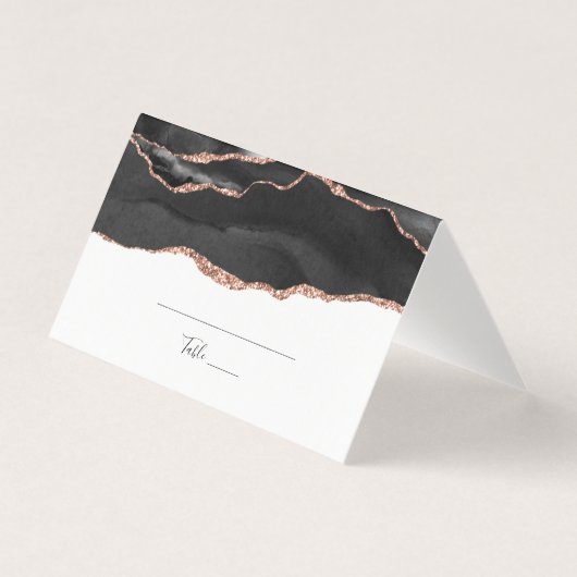 黒エレガントバラ金ゴールドグリッター折り畳み座席表 (正面)