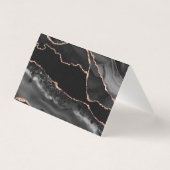 黒エレガントバラ金ゴールドグリッター折り畳み座席表 (裏面)