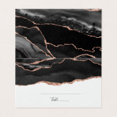 黒エレガントバラ金ゴールドグリッター折り畳み座席表 (外部フラット)