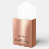 黒エレガントバラ金ゴールド誕生日サンキューパーティー フェイバーボックス (オープン)