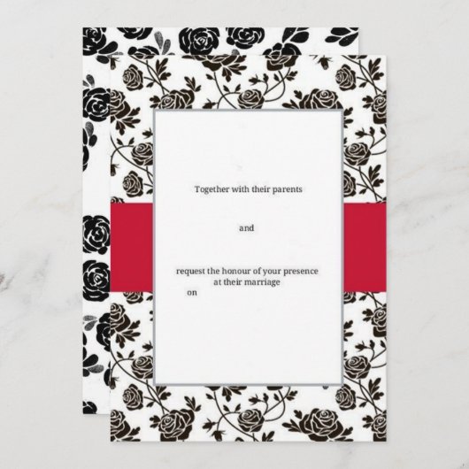 黒エレガントバラ (正面/裏面)