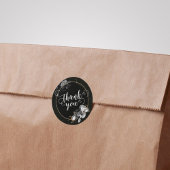 黒エレガントバラ ラウンドシール