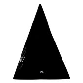 黒エレガントパーソナライズされた姓 |名前 パーティーハット (右)