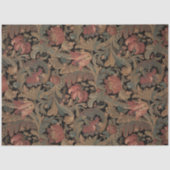 黒エレガントビクトリアン華美フローラ 薄葉紙 (正面)