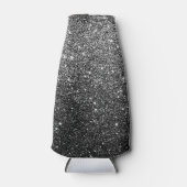 黒エレガントフェイクグリッター ボトルクーラー (正面)