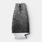 黒エレガントフェイクグリッター ボトルクーラー (裏面)