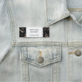 黒エレガントフェイク大理石コンサルタントビジネス 名札 (インサイチュ)