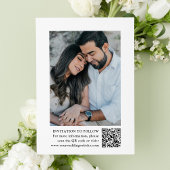 黒エレガントフローラクレストモノグラム結婚写真 セーブザデート