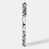 黒エレガントフローラマンダラホワイトデザイン Case-Mate iPhoneケース (裏面 / 右)