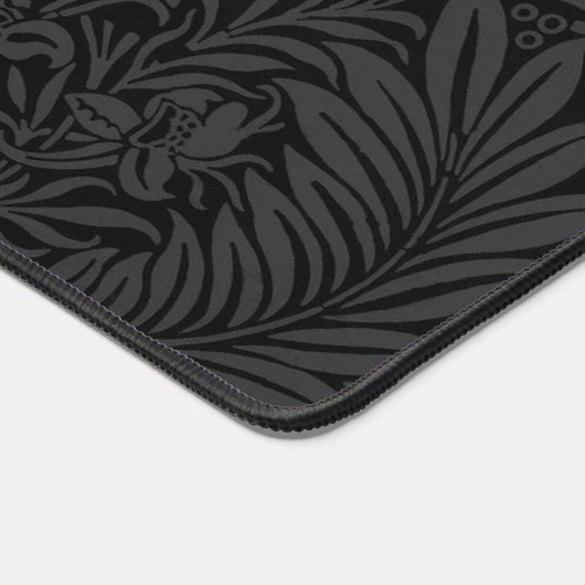 黒エレガントフローラ植物学 デスクマット (コーナー)